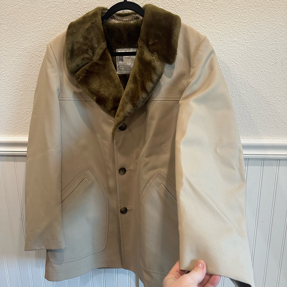 London Fog shearling women’s coat